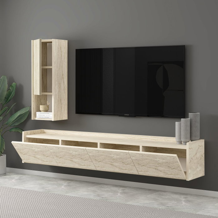 Hanah Home Sema - Soporte para TV Travertino Hanah Home Sema - Soporte para TV Travertino